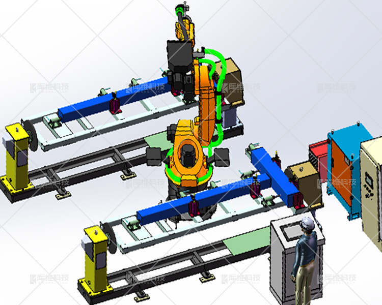焊接<a href='http://www.bjjjh.com.cn' target='_blank'><u>機器人工作站</u></a>布局